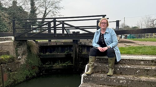 Zöe at Stoke Lock March 2025