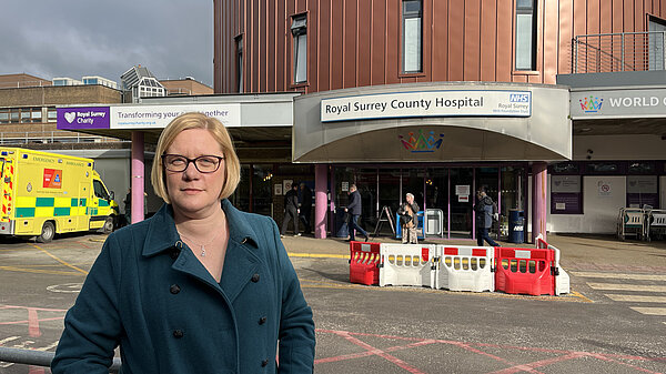 Zöe at Royal Surrey Hospital