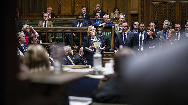 Zöe speaking in the House of Commons