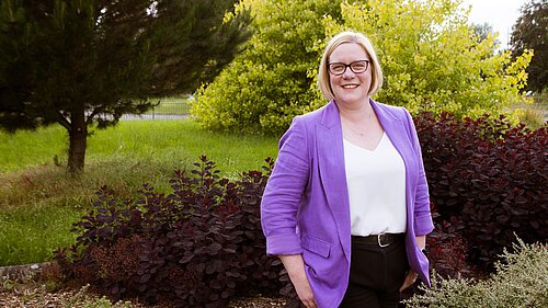 Zoe Franklin standing in park